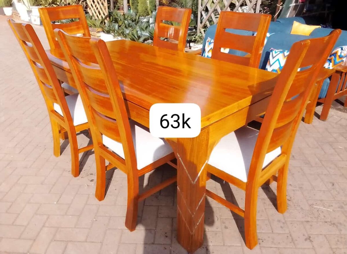 6 Seater Mahogany dining set - Image 1