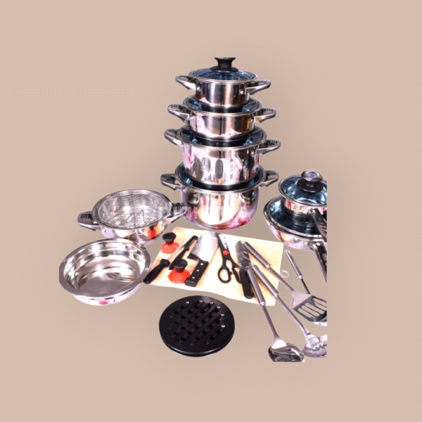 Stainless steel cookware 30 Pieces