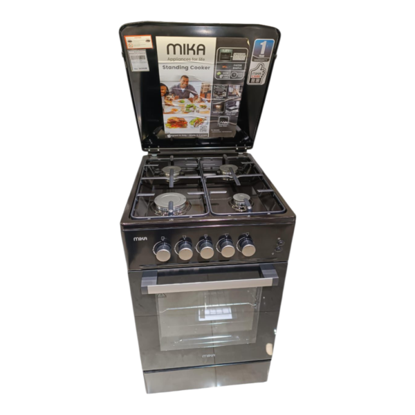 Mika 4 Gas 50*60 Standing Cooker, MST5060P1EBL